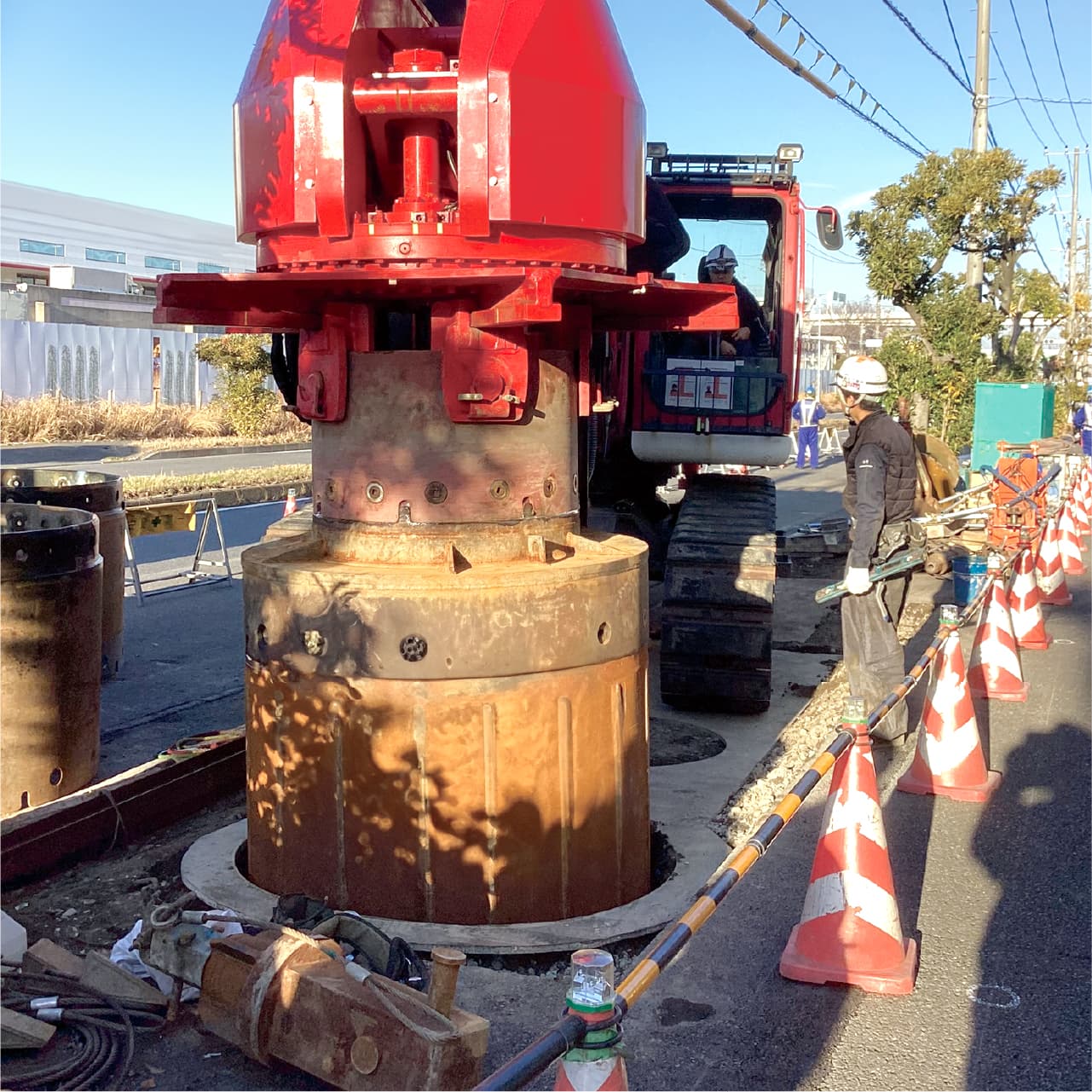 地中障害撤去工事
